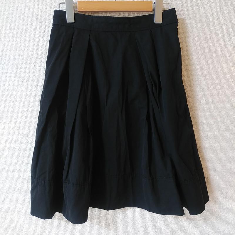 アーウ゛ェウ゛ェ a.v.v スカート ひざ丈スカート L 無地 黒 / ブラック / レディース USED 古着 中古 10012366