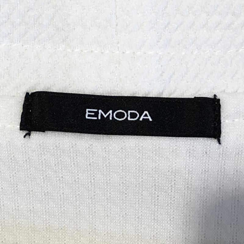 エモダ EMODA カットソー 半袖 S 無地 白 / ホワイト / レディース USED 古着 中古 10012383