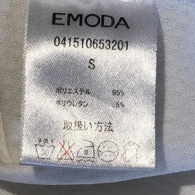 エモダ EMODA カットソー 半袖 S 無地 白 / ホワイト / レディース USED 古着 中古 10012383