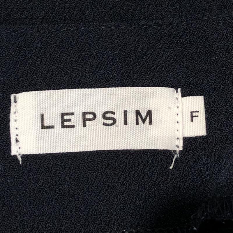 レプシィム LEPSIM シャツ、ブラウス 長袖 FREE 無地 紺 / ネイビー / レディース USED 古着 中古 10012395