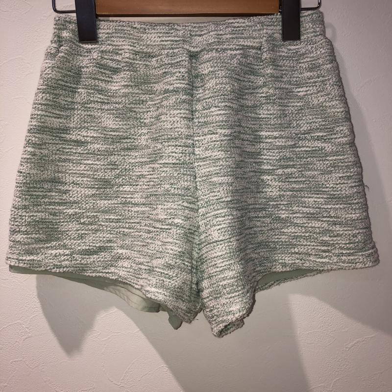 エモダ EMODA パンツ ショートパンツ M 白 / ホワイト / X 緑 / グリーン / レディース USED 古着 中古 10012412