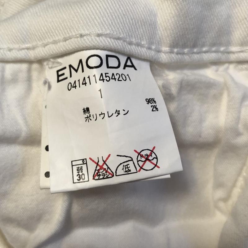 エモダ EMODA パンツ ショートパンツ デニム 1 無地 白 / ホワイト / レディース USED 古着 中古 10012416