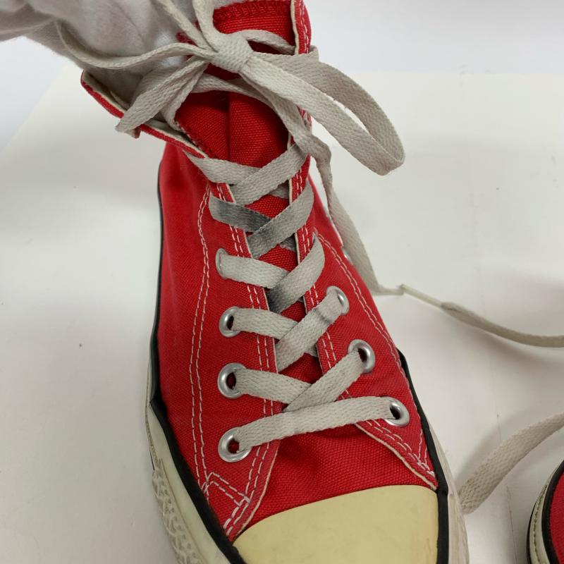 コンバースオールスター Converse All Star スニーカー スニーカー M9621/ハイカット 24.0cm 無地 X ロゴ、文字 赤 / レッド / X 白 / ホワイト / レディース USED 古着 中古 10012483