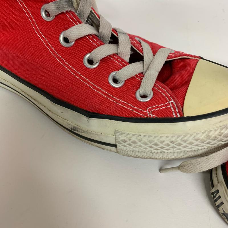 コンバースオールスター Converse All Star スニーカー スニーカー M9621/ハイカット 24.0cm 無地 X ロゴ、文字 赤 / レッド / X 白 / ホワイト / レディース USED 古着 中古 10012483