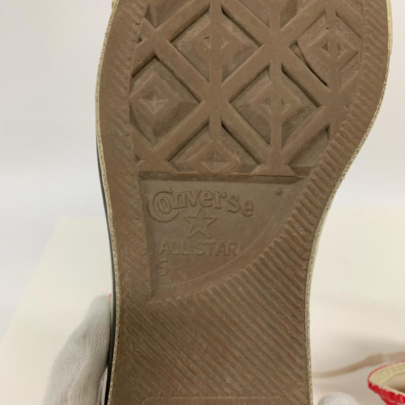 コンバースオールスター Converse All Star スニーカー スニーカー M9621/ハイカット 24.0cm 無地 X ロゴ、文字 赤 / レッド / X 白 / ホワイト / レディース USED 古着 中古 10012483