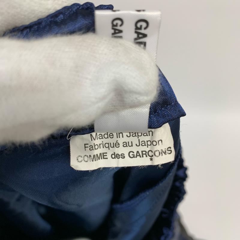 コムデギャルソンコムデギャルソン COMME des GARCONS COMME des GARCONS スカート ひざ丈スカート サテンスカート バイカラー RP-S002 XS 無地 紺 / ネイビー / X 黒 / ブラック / レディース USED 古着 中古 10012493