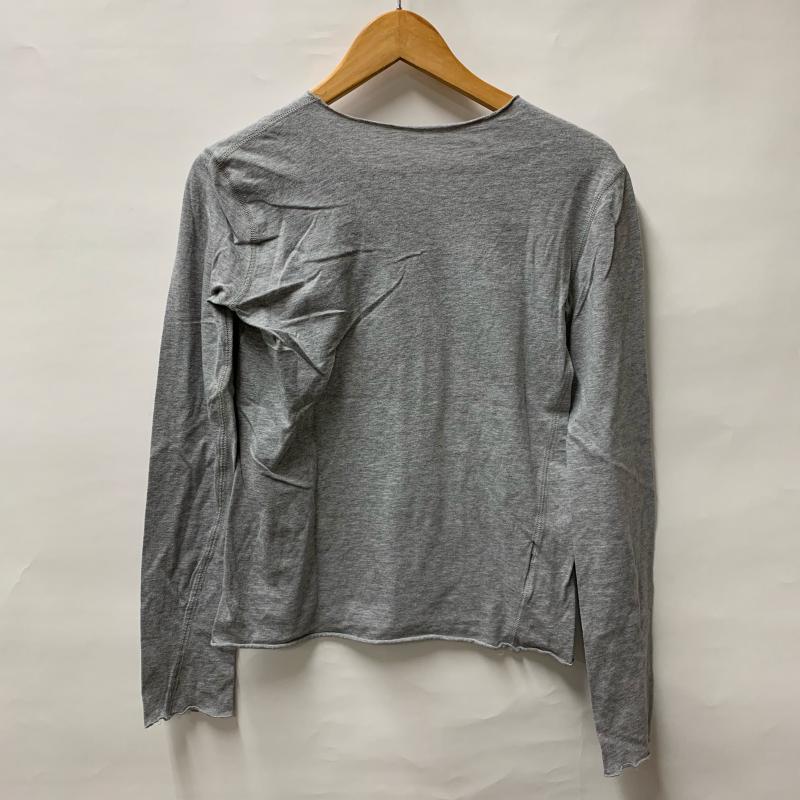 ルシアンペラフィネ Lucien Pellat-Finet カットソー 長袖 S 無地 X プリント 灰 / グレー / メンズ USED 古着 中古 10012509