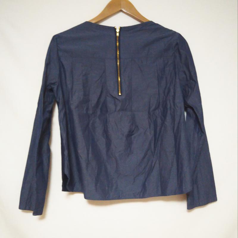 ネイ NEI カットソー 長袖 無地 紺 / ネイビー / レディース USED 古着 中古 10012570