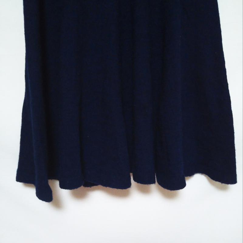 ラピスルーチェパービームス LAPIS LUCE PER BEAMS ワンピース ミニスカート 無地 紺 / ネイビー / レディース USED 古着 中古 10012590