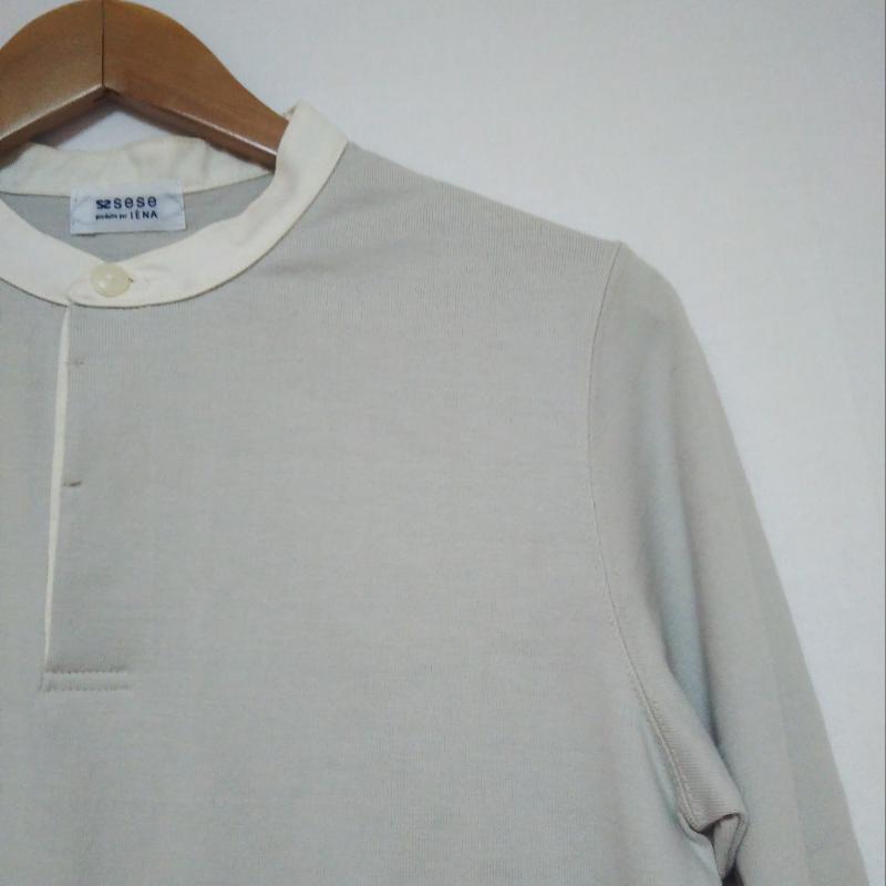 セセ sese カットソー 長袖 無地 白 / ホワイト / X ベージュ / ベージュ / レディース USED 古着 中古 10012593