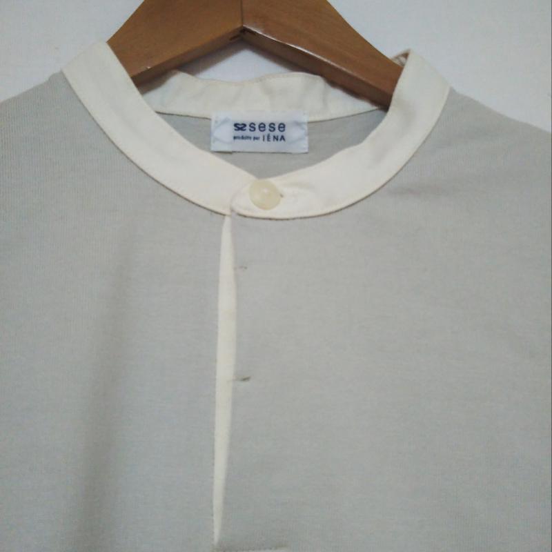 セセ sese カットソー 長袖 無地 白 / ホワイト / X ベージュ / ベージュ / レディース USED 古着 中古 10012593