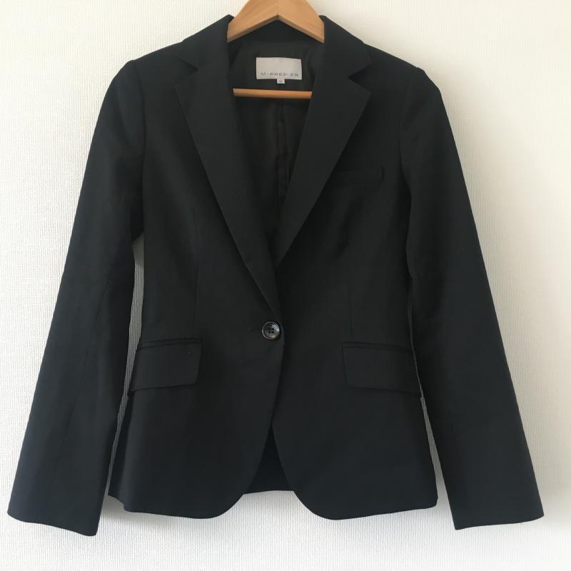 エムプルミエ M-PREMIER ジャケット、上着 ジャケット、ブレザー 36 無地 黒 / ブラック / レディース USED 古着 中古 10012651