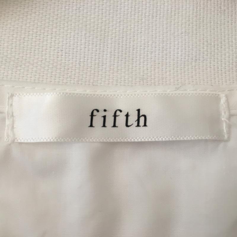 フィフス fifth カットソー 七分袖 無地 白 / ホワイト / レディース USED 古着 中古 10012665