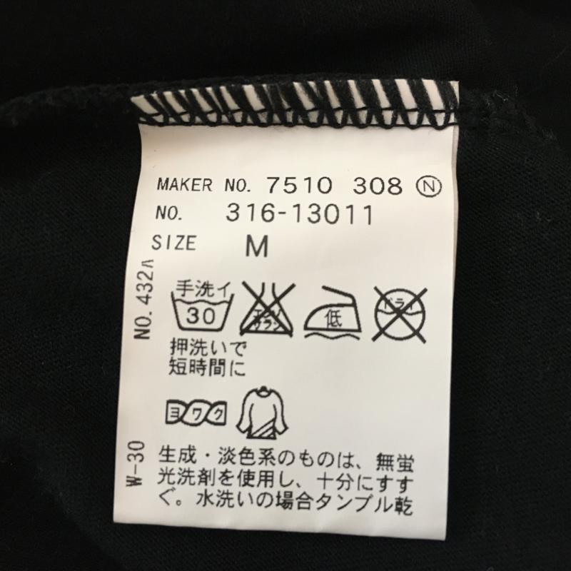 タイニークリーク TINY CREEK カットソー 半袖 M 無地 黒 / ブラック / レディース USED 古着 中古 10012681