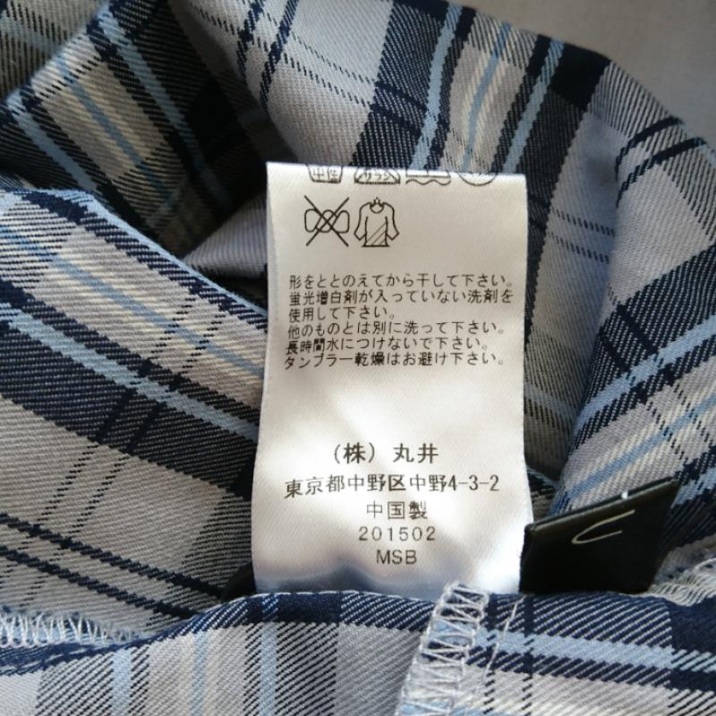 アールユー RU パンツ チノパン LL チェック 青 / ブルー / X 紺 / ネイビー / X 白 / ホワイト / X 灰 / グレー / レディース USED 古着 中古 10012722