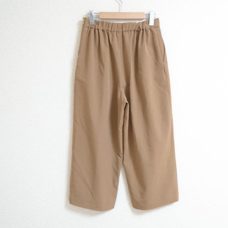 ビス ViS パンツ スラックス ワイドパンツ L 無地 ベージュ / ベージュ / レディース USED 古着 中古 10012750