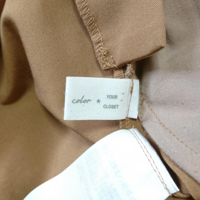 ビス ViS パンツ スラックス ワイドパンツ L 無地 ベージュ / ベージュ / レディース USED 古着 中古 10012750