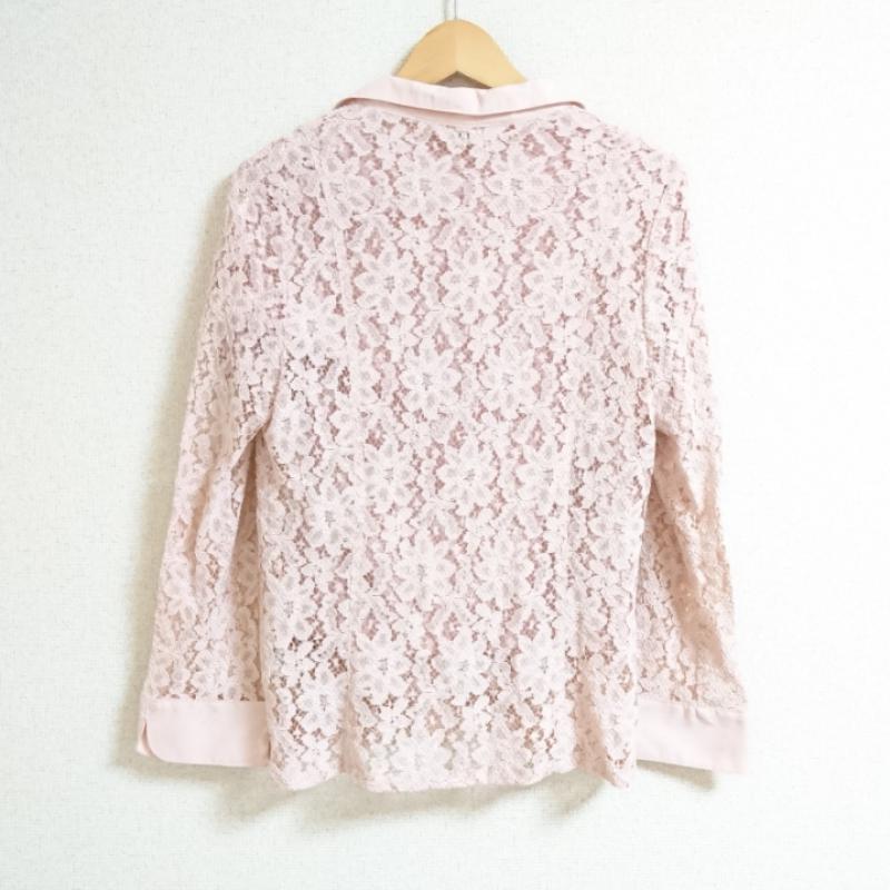トバジオ TOPAZIO シャツ、ブラウス 長袖 アンサンブル/セット品 M 刺繍 桃 / ピンク / レディース USED 古着 中古 10012760
