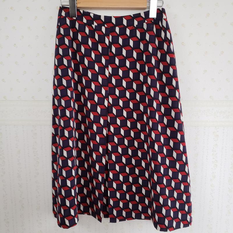 ダブル スタンダード クロージング DOUBLE STANDARD CLOTHING スカート ひざ丈スカート Aラインスカート/SOV. 38 マルチカラー / マルチカラー / レディース USED 古着 中古 10012765