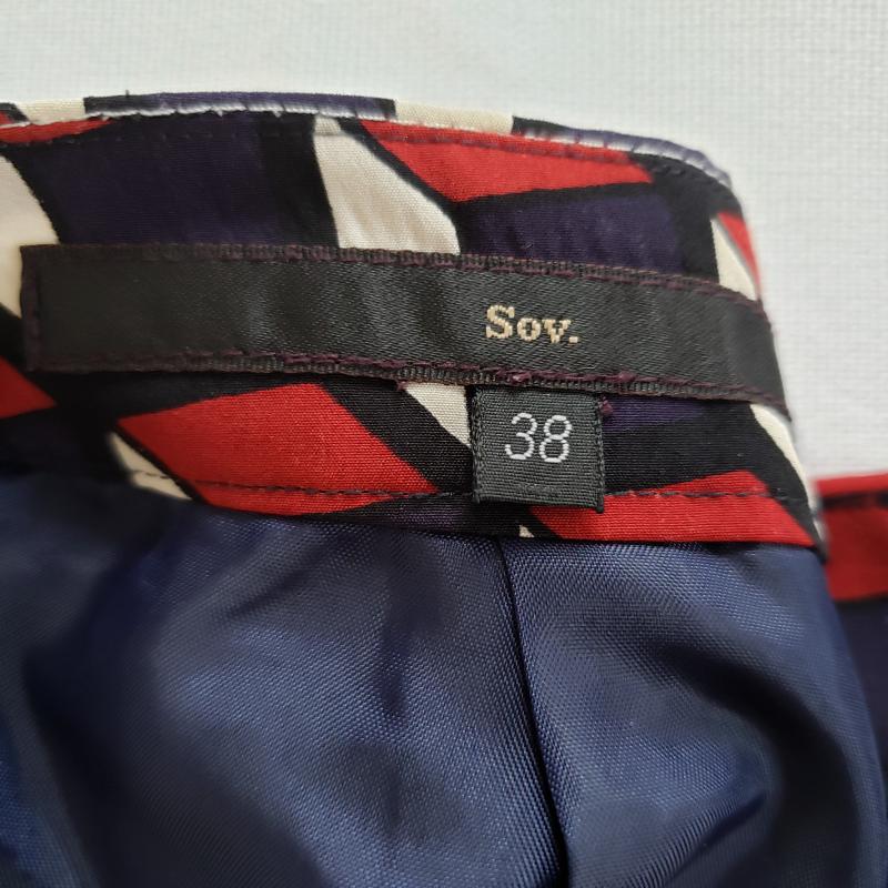 ダブル スタンダード クロージング DOUBLE STANDARD CLOTHING スカート ひざ丈スカート Aラインスカート/SOV. 38 マルチカラー / マルチカラー / レディース USED 古着 中古 10012765