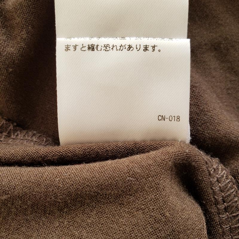 ロージー ROSIEE カットソー 半袖 胸下に切り返し丸首 40 無地 X 茶 / ブラウン / レディース USED 古着 中古 10012777
