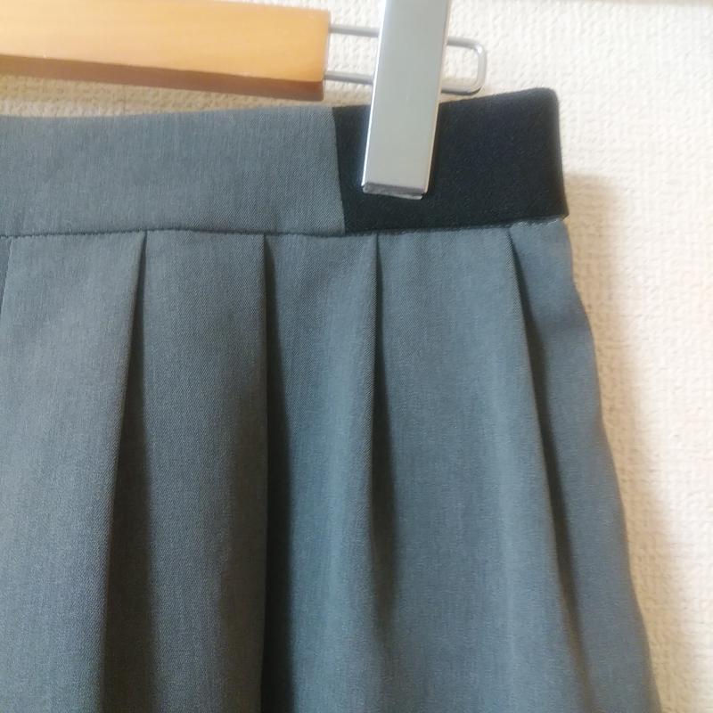トランテアンソンドゥモード 31 Sons de mode パンツ キュロット 38 無地 灰 / グレー / X 黒 / ブラック / レディース USED 古着 中古 10012790