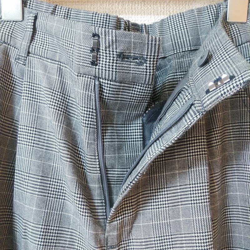 ロペピクニック ROPE' PICNIC パンツ スラックス ワイドパンツ 36 チェック 黒 / ブラック / X 灰 / グレー / レディース USED 古着 中古 10012812