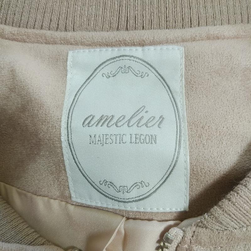 アメリエルマジェスティックレゴン amelier MAJESTIC LEGON ジャケット、上着 ジャンパー、ブルゾン FREE 無地 桃 / ピンク / レディース USED 古着 中古 10012816
