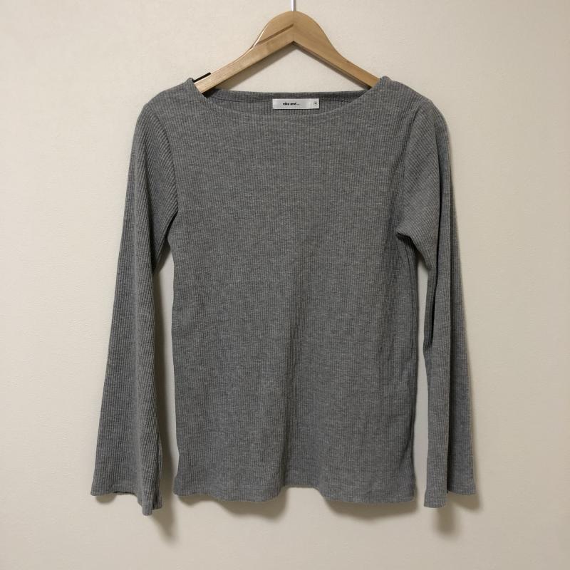 ニコアンド niko and... カットソー 長袖 無地 灰 / グレー / レディース USED 古着 中古 10012877