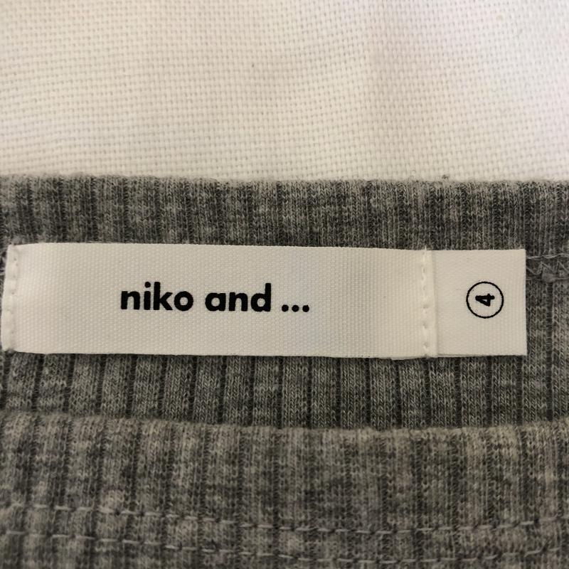 ニコアンド niko and... カットソー 長袖 無地 灰 / グレー / レディース USED 古着 中古 10012877