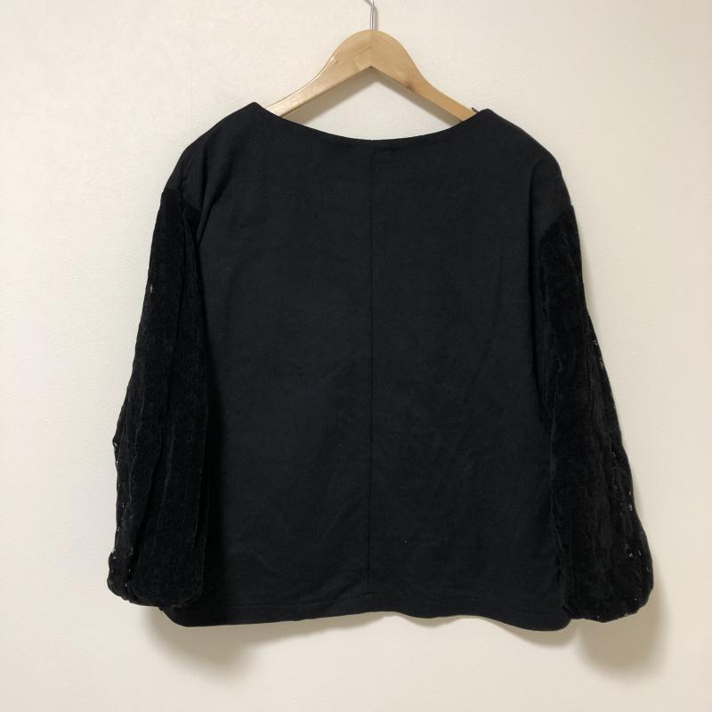 スタディオクリップ studio CLIP カットソー 長袖 L 無地 X 黒 / ブラック / レディース USED 古着 中古 10012878