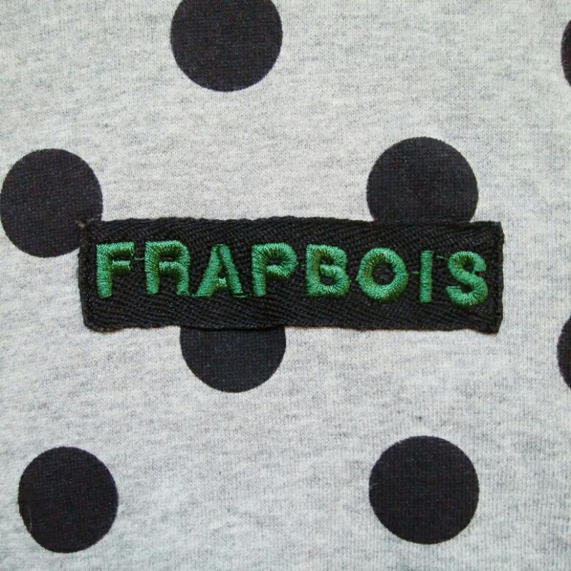 フラボア ハーフ FRAPBOIS half パーカー 長袖 1 ドット 灰 / グレー / X 黒 / ブラック / メンズ USED 古着 中古 10012921
