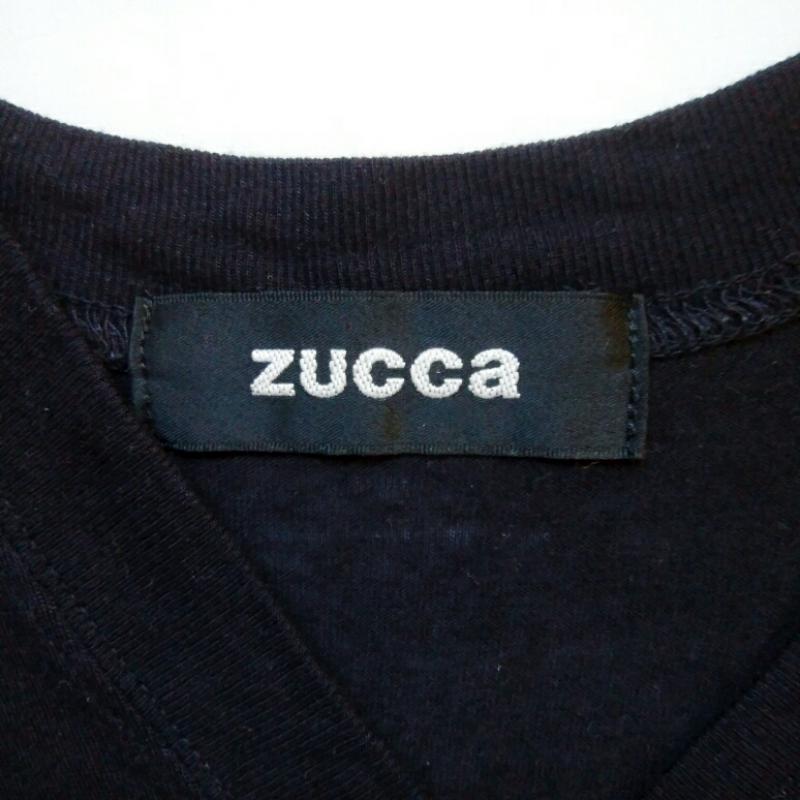 ズッカ ZUCCa カットソー 半袖 M 無地 黒 / ブラック / レディース USED 古着 中古 10012929
