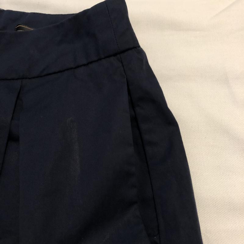 ザラ ZARA TRAFALUC スカート ひざ丈スカート タックスカート M 無地 紺 / ネイビー / レディース USED 古着 中古 10012959
