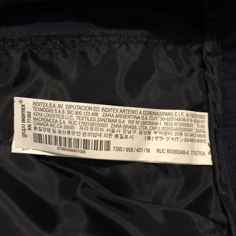 ザラ ZARA TRAFALUC スカート ひざ丈スカート タックスカート M 無地 紺 / ネイビー / レディース USED 古着 中古 10012959