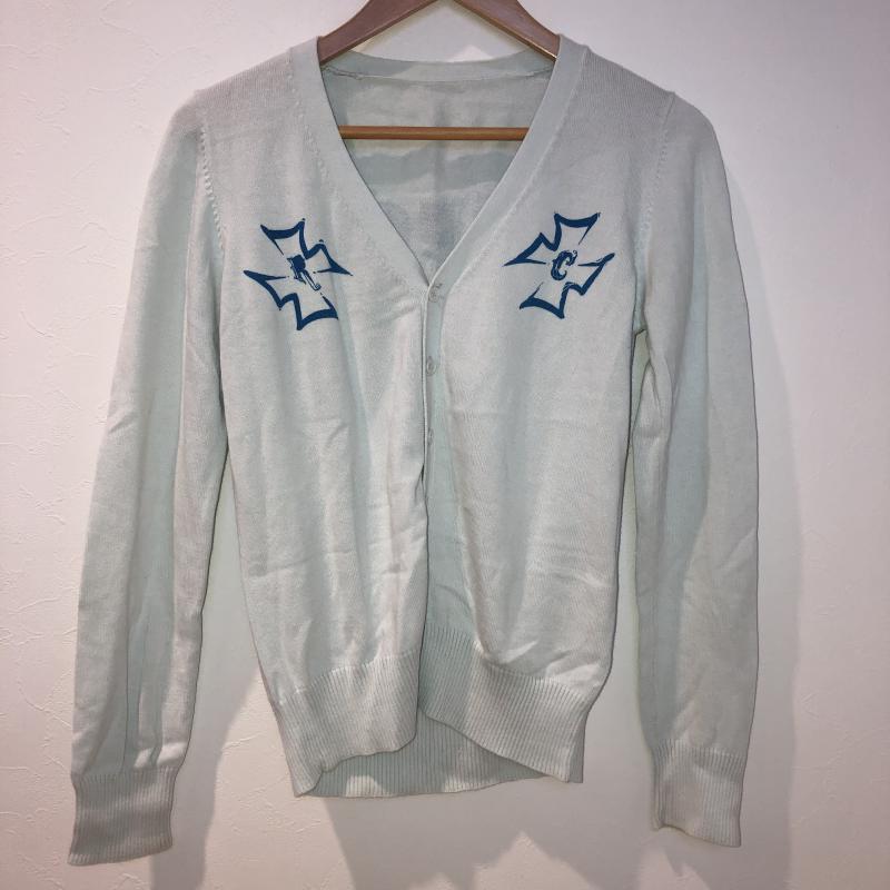 ロデオクラウンズ Rodeo Crowns カーディガン 長袖 M 無地 X プリント X ロゴ、文字 青 / ブルー / レディース USED 古着 中古 10012973
