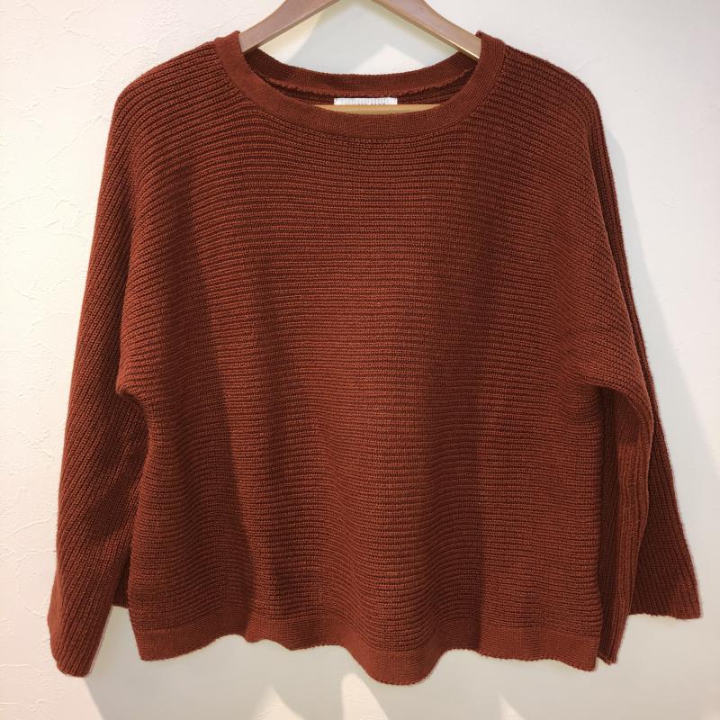 ローリーズファーム LOWRYS FARM ニット、セーター 長袖 L 無地 茶 / ブラウン / レディース USED 古着 中古 10012982