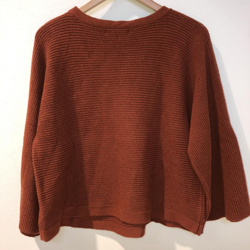 ローリーズファーム LOWRYS FARM ニット、セーター 長袖 L 無地 茶 / ブラウン / レディース USED 古着 中古 10012982