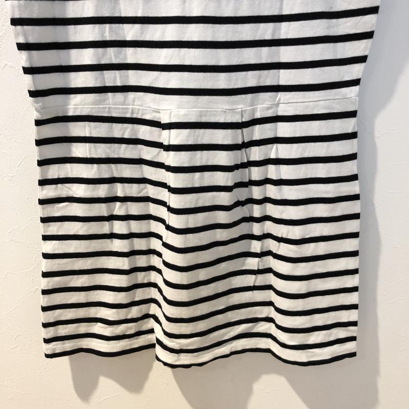 アパートバイローリーズ apart by lowrys チュニック 半袖 M ボーダー柄 白 / ホワイト / X 黒 / ブラック / レディース USED 古着 中古 10012990