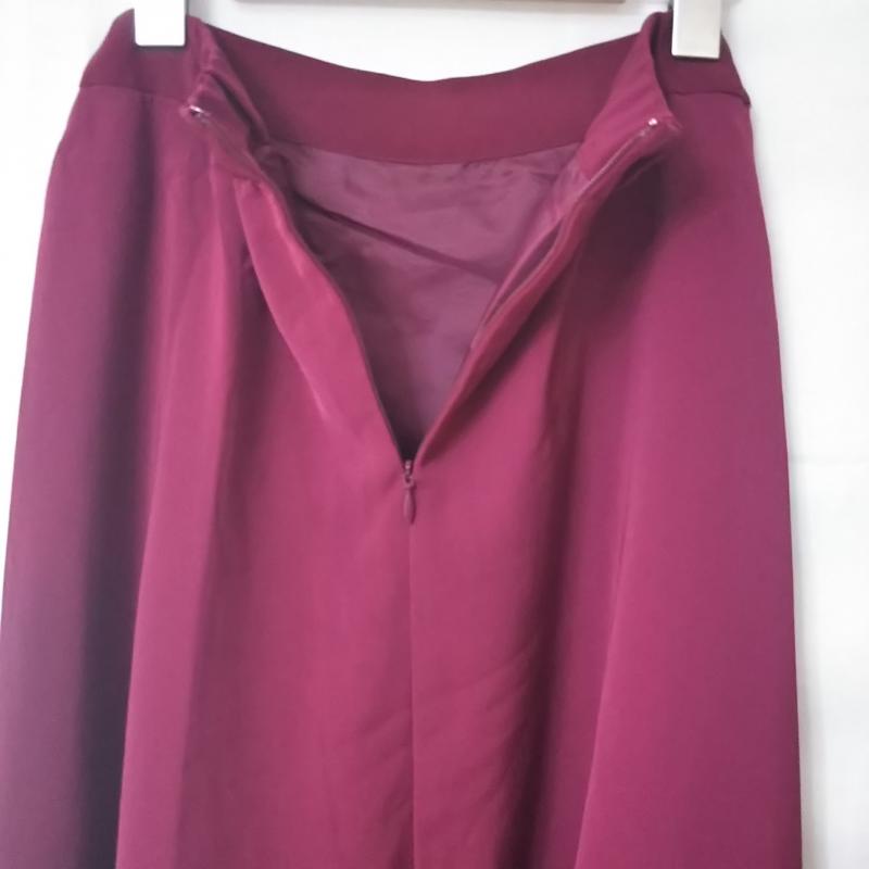 イノウェーブ innowave スカート ロングスカート S 無地 赤 / レッド / レディース USED 古着 中古 10013025