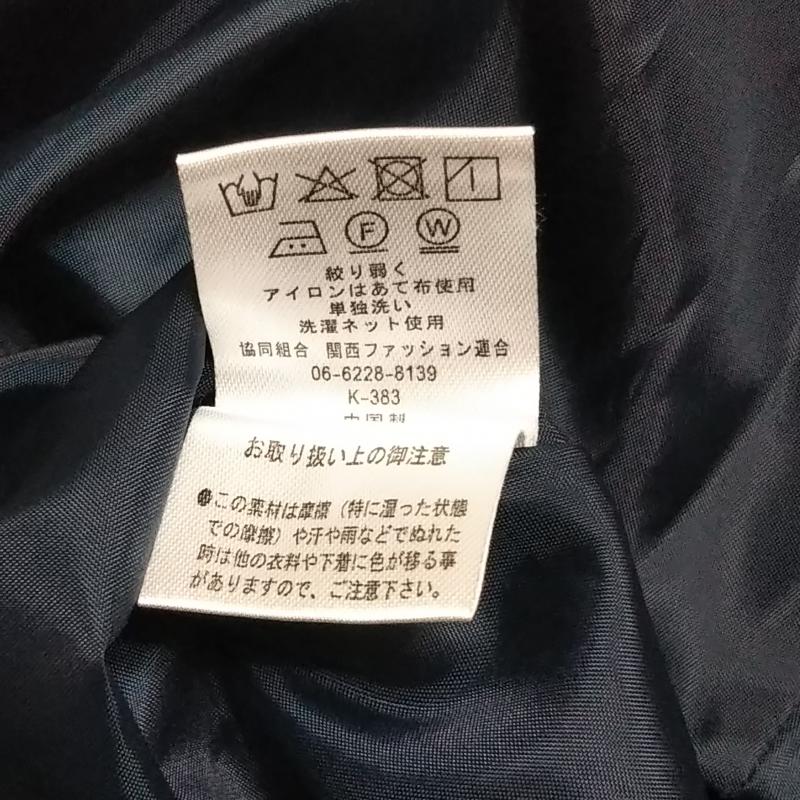 ドナマリー DONA MARIE ワンピース ひざ丈スカート 38 無地 紺 / ネイビー / レディース USED 古着 中古 10013026