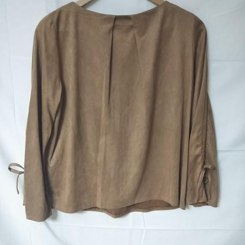 イノウェーブ innowave カットソー 長袖 M 無地 茶 / ブラウン / レディース USED 古着 中古 10013027