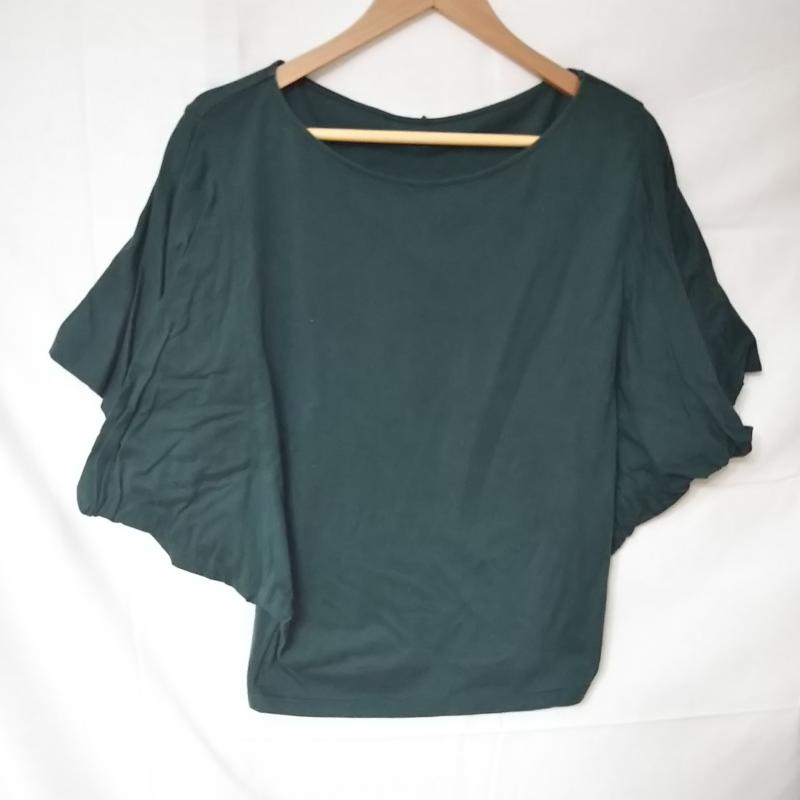 アナナス anana カットソー 半袖 38 無地 緑 / グリーン / レディース USED 古着 中古 10013029