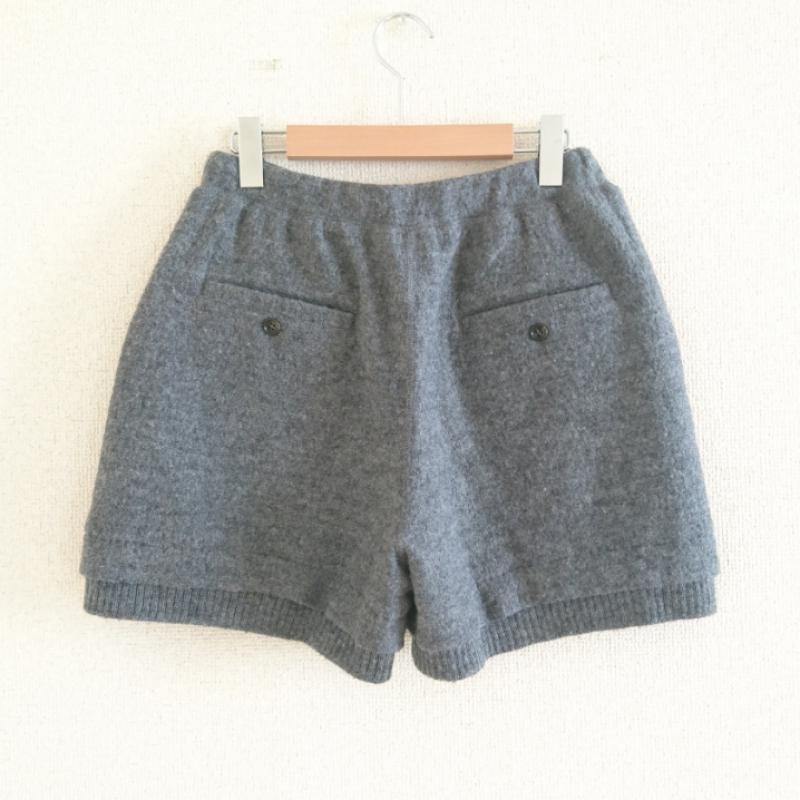 クスクス kuskus パンツ ショートパンツ 2 無地 灰 / グレー / レディース USED 古着 中古 10013048