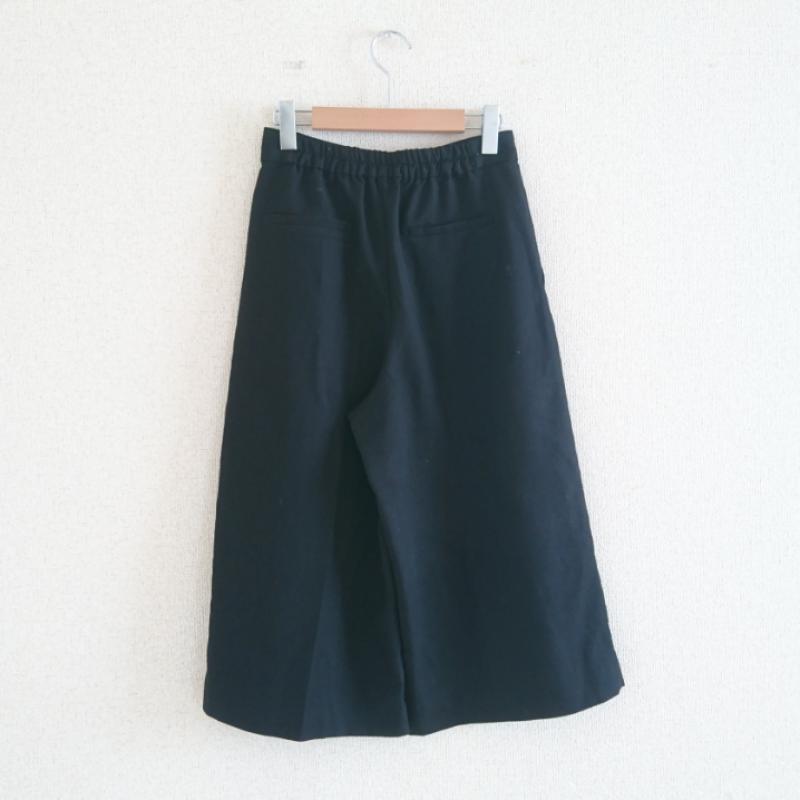 イング INGNI パンツ スラックス ガウチョパンツ M 無地 黒 / ブラック / レディース USED 古着 中古 10013049