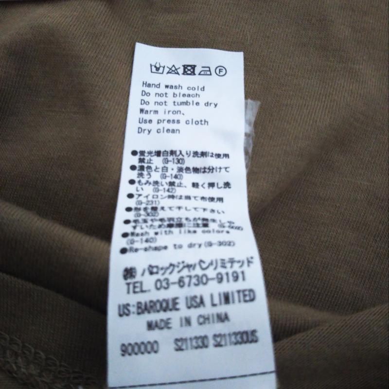アズールバイマウジー AZUL BY MOUSSY カットソー 七分袖 S 無地 ベージュ / ベージュ / レディース USED 古着 中古 10013078