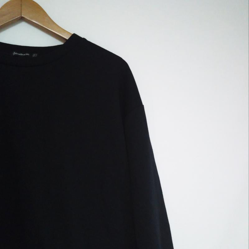 ストラディバリウス stradivarius カットソー 長袖 S 無地 黒 / ブラック / X 茶 / ブラウン / X 緑 / グリーン / X 青 / ブルー / レディース USED 古着 中古 10013105