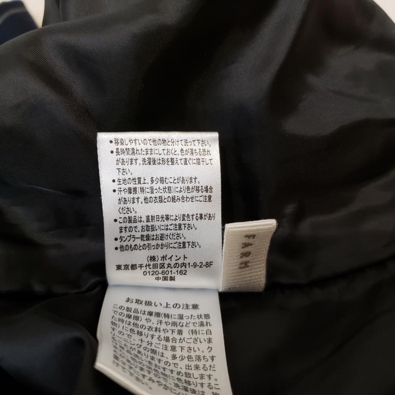 ローリーズファーム LOWRYS FARM ボトムス ボトムス サスペンダー付きクロップドパンツ L ストライプ 紺 / ネイビー / X 灰 / グレー / レディース USED 古着 中古 10013152