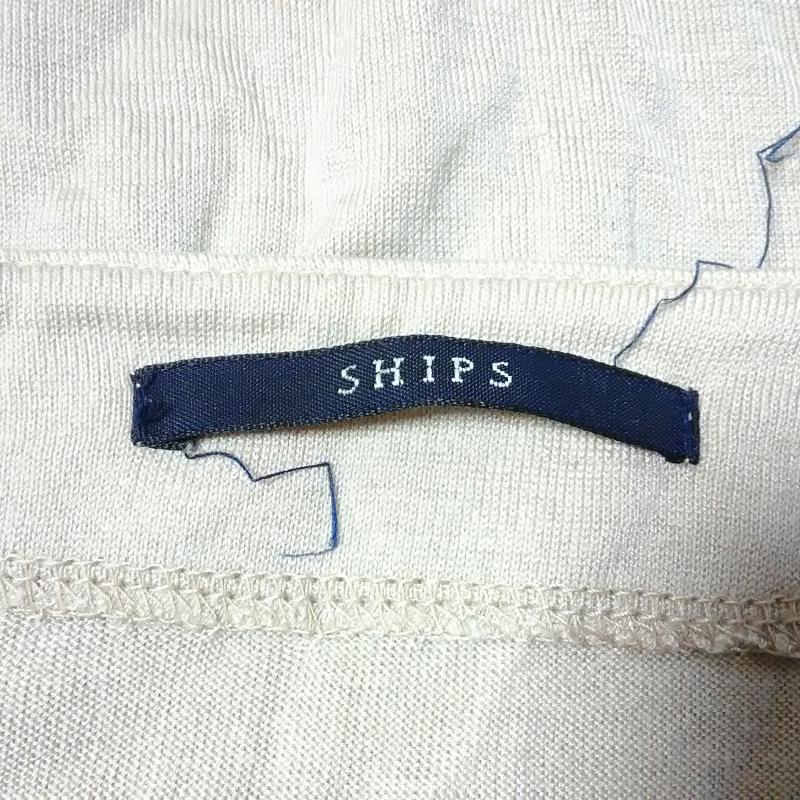 シップス SHIPS カットソー 七分袖 無地 灰 / グレー / レディース USED 古着 中古 10013190