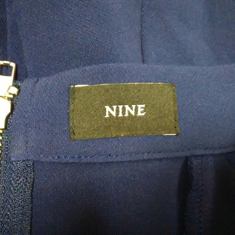 ナイン NINE スカート ミニスカート 1 無地 紺 / ネイビー / レディース USED 古着 中古 10013196